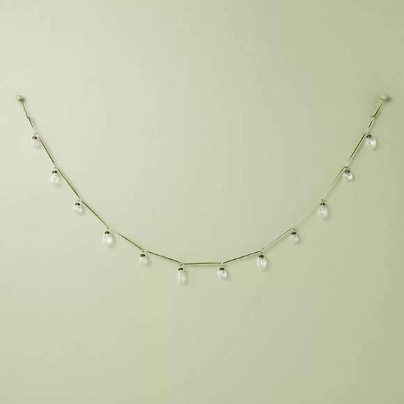 Hearth & Hand Magnolia 6' Mini Glass Ornament Decorative Christmas Garland 2024 - Picture 3 of 5